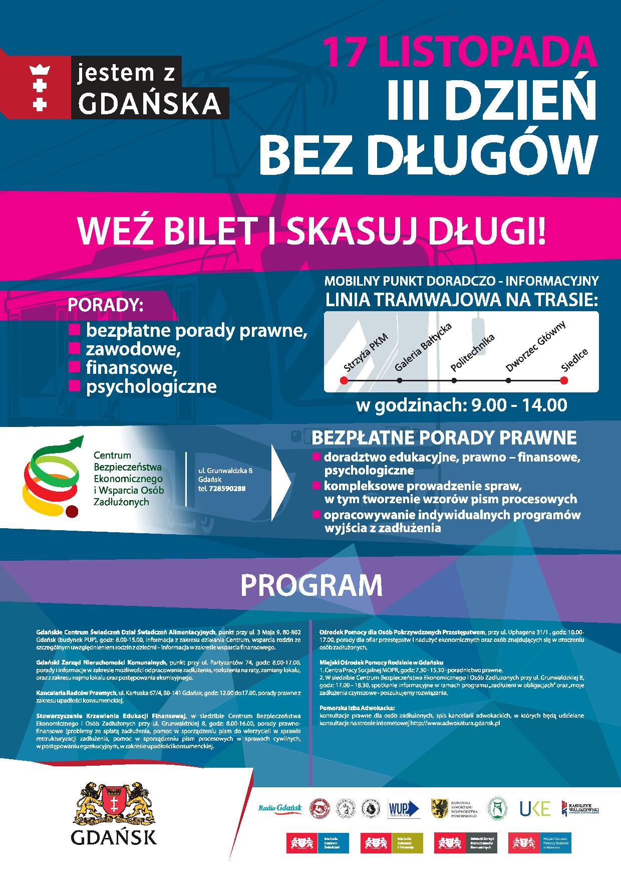 plakat 3 Gdański Dzień bez Długów